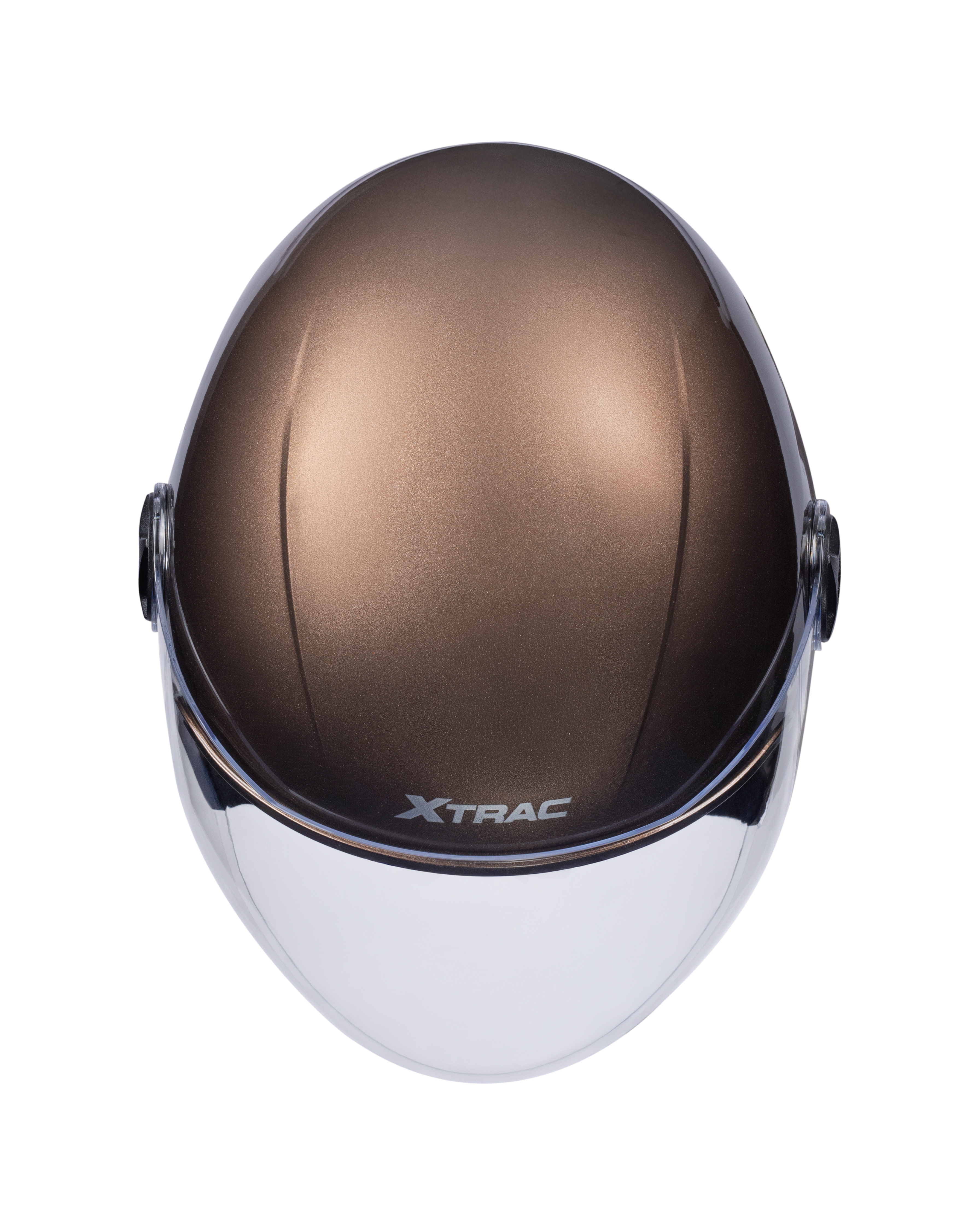 Xtrac Fit ISI Certified Half Face Bike Helmet with Clear Visor | Lightweight Open Face Helmet for Men & Women